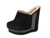 Rachel Zoe womens emma suede platform wedge clogs