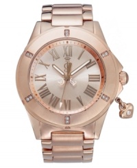 Flaunt your wealth of fashion knowledge with this rosy Rich Girl watch by Juicy Couture. Flaunt your wealth of fashion knowledge with this rosy Rich Girl watch by Juicy Couture.