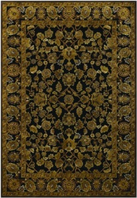 Couristan 1230/1105 PAVE Eiffel Garden 35-Inch by 90-Inch Chenille Area Rug, Antique Brass/Onyx Couristan 1230/1105 PAVE Eiffel Garden 35-Inch by 90-Inch Chenille Area Rug, Antique Brass/Onyx