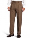 Louis Raphael Men's Total Comfort Wool Houndstooth Pattern Pleated Dress Pant