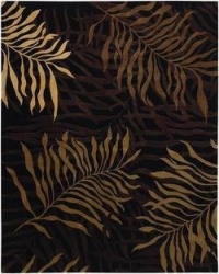 Couristan 9928/0233 Pokhara Golden Palms/Brown-Amber 5-Feet 6-Inch by 8-Feet Rug Couristan 9928/0233 Pokhara Golden Palms/Brown-Amber 5-Feet 6-Inch by 8-Feet Rug