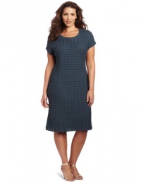 Jones New York Women's Cap Sleeve Dress, Slate Blue, 3X Jones New York Women's Cap Sleeve Dress, Slate Blue, 3X