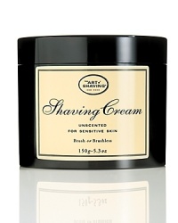 The Art of Shaving Shaving Cream protects the skin from irritation and razor burn. Rich with glycerin, coconut oil and essential oils, the Shaving Cream leaves your skin smooth and moisturized. For optimum results: Prepare your skin with Unscented Pre-Shave Oil. Apply Unscented Shaving Cream with Shaving Brush to generate a rich warm lather, soften and lift the beard, open pores, bring sufficient water to the skin and gently exfoliate. Soothe, refresh and regenerate the skin after shaving with Unscented After-Shave Balm.Unscented - Hypoallergenic The Art of Shaving Shaving Cream protects the skin from irritation and razor burn. Rich with glycerin, coconut oil and essential oils, the Shaving Cream leaves your skin smooth and moisturized. For optimum results: Prepare your skin with Unscented Pre-Shave Oil. Apply Unscented Shaving Cream with Shaving Brush to generate a rich warm lather, soften and lift the beard, open pores, bring sufficient water to the skin and gently exfoliate. Soothe, refresh and regenerate the skin after shaving with Unscented After-Shave Balm.Unscented - Hypoallergenic