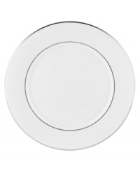 For nearly 150 years, Lenox has been renowned throughout the world as a premier designer and manufacturer of fine china. The simple and classic Hannah Platinum dinner plates bring a timeless refinement to your formal entertaining table, in pure white bone china embossed with a subtle palmetto-leaf design, and banded in platinum. For nearly 150 years, Lenox has been renowned throughout the world as a premier designer and manufacturer of fine china. The simple and classic Hannah Platinum dinner plates bring a timeless refinement to your formal entertaining table, in pure white bone china embossed with a subtle palmetto-leaf design, and banded in platinum.