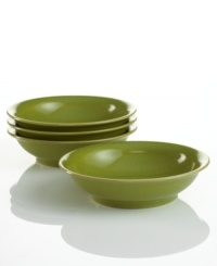 A real workhorse in the kitchen, these small green bowls are ideal for prep, and later, serving side dishes, soup and more. Denby's hardy stoneware stands up to oven and dishwasher use and, with a slate-blue glaze, looks great on casual tables. A real workhorse in the kitchen, these small green bowls are ideal for prep, and later, serving side dishes, soup and more. Denby's hardy stoneware stands up to oven and dishwasher use and, with a slate-blue glaze, looks great on casual tables.