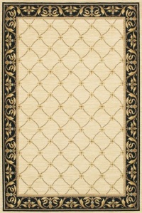 Sierra Mar Marielouise Ivory/Black Rug Size: 8'6 x 11'6 Sierra Mar Marielouise Ivory/Black Rug Size: 8'6 x 11'6