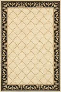 Sierra Mar Marielouise Ivory/Black Rug Size: 8'6 x 11'6