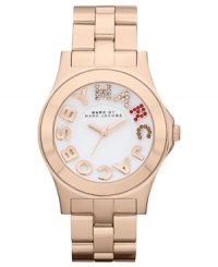 A darling Rivera collection watch with warm tones and colorful sparkle brought to you by Marc by Marc Jacobs. A darling Rivera collection watch with warm tones and colorful sparkle brought to you by Marc by Marc Jacobs.
