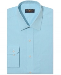 Embrace a pattern in your work wardrobe. This Club Room micro check dress shirt makes it easy. Embrace a pattern in your work wardrobe. This Club Room micro check dress shirt makes it easy.