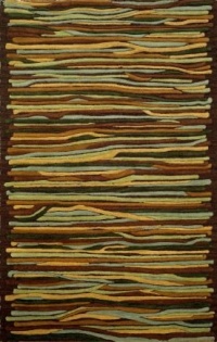 Liora Manne Gallia Stripes Driftwood Contemporary 5' x 8' Rug- 3082-19 Liora Manne Gallia Stripes Driftwood Contemporary 5' x 8' Rug- 3082-19