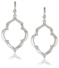 T Tahari Silver-Tone with Crystal Drop Earrings T Tahari Silver-Tone with Crystal Drop Earrings