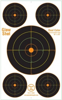 40 Pack - 10x16 Reactive Splatter Target 5 Bulls-eyes Per Target - Multicolor - Total of 200 Targets on All 40 Sheets 40 Pack - 10x16 Reactive Splatter Target 5 Bulls-eyes Per Target - Multicolor - Total of 200 Targets on All 40 Sheets