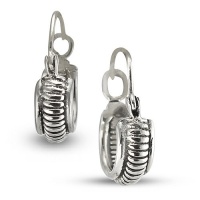 Sterling Silver Cable Earrings Sterling Silver Cable Earrings