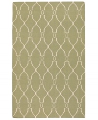 Stunning in its simplicity, this artist-designed area rug from Surya brings a calming beauty to any area in your home. Interlocking lines crisscross against a soft sage background, creating a chic lattice-like pattern that's stylishly simple. Stunning in its simplicity, this artist-designed area rug from Surya brings a calming beauty to any area in your home. Interlocking lines crisscross against a soft sage background, creating a chic lattice-like pattern that's stylishly simple.