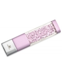 Make perfect memories. Swarovski's USB crystalline memory stick features silver-tone metal details with light amethyst-colored crystals, and is delivered in a blue velvet pouch. Approximate size: 2-3/4 x 11/16 x 5/16 inches. Memory: 4GB. Make perfect memories. Swarovski's USB crystalline memory stick features silver-tone metal details with light amethyst-colored crystals, and is delivered in a blue velvet pouch. Approximate size: 2-3/4 x 11/16 x 5/16 inches. Memory: 4GB.