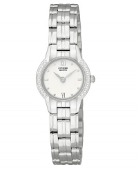 Embellished elegance: shine every day with this watch by Citizen. Embellished elegance: shine every day with this watch by Citizen.