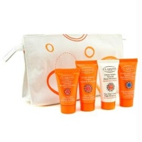 Travel Set: Sunscreen Cream + Soothing Cream + Wrinkle Control Cream + After Sun Moisturizer + Bag - 4pcs+bag