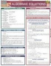 Algebraic Equations (Quickstudy: Academic) Algebraic Equations (Quickstudy: Academic)