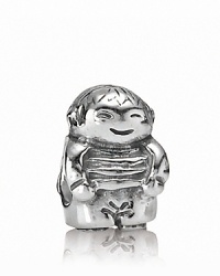 A precious little boy charm in polished sterling silver looks sweet on a PANDORA bracelet. A precious little boy charm in polished sterling silver looks sweet on a PANDORA bracelet.