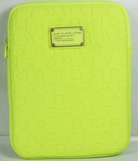 MARC by Marc Jacobs Stardust Logo Neoprene Tablet iPad Case Bag - Fluoro Lime MARC by Marc Jacobs Stardust Logo Neoprene Tablet iPad Case Bag - Fluoro Lime