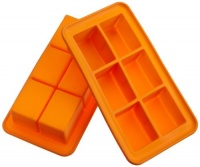 Casabella Silicone Big Cube Ice Cube Tray, Set Of 2