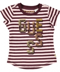 GUESS Kids Girls Striped GUESS Kids Girls Logo Tee, PLUM (3T) GUESS Kids Girls Striped GUESS Kids Girls Logo Tee, PLUM (3T)