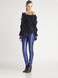 Chunky fringe adds a cozy texture to this ultra-soft cashmere and angora pullover.CrewneckRibbed trimPullover styleAbout 27 from shoulder to hemPolyamide/cashmere/angoraDry cleanImportedModel shown is 5'11 (180cm) wearing US size Small. Chunky fringe adds a cozy texture to this ultra-soft cashmere and angora pullover.CrewneckRibbed trimPullover styleAbout 27 from shoulder to hemPolyamide/cashmere/angoraDry cleanImportedModel shown is 5'11 (180cm) wearing US size Small.