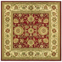Safavieh Lyndhurst Collection LNH212F Red and Ivory Square Area Rug, 6-Feet Square Safavieh Lyndhurst Collection LNH212F Red and Ivory Square Area Rug, 6-Feet Square