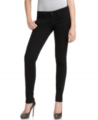 A perfect foundation for fall's urban rock-chic looks, these Levi's 524 black skinny jeans a wardrobe staple! A perfect foundation for fall's urban rock-chic looks, these Levi's 524 black skinny jeans a wardrobe staple!