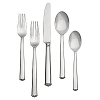 Designed to complement the iconic Lismore crystal pattern, this fine flatware collection by Waterford makes an elegant addition to any dining table. Setting includes place fork, place knife, place spoon, salad fork and teaspoon. Designed to complement the iconic Lismore crystal pattern, this fine flatware collection by Waterford makes an elegant addition to any dining table. Setting includes place fork, place knife, place spoon, salad fork and teaspoon.