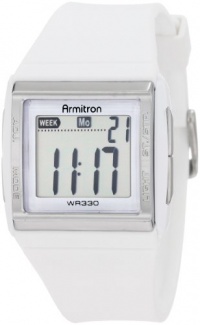 Armitron Women's 457015WHT Silver-Tone Chronograph White Digital Sport Watch Armitron Women's 457015WHT Silver-Tone Chronograph White Digital Sport Watch