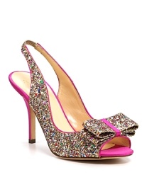 All that glitters. kate spade new york's sparkling slingbacks keep your style in the spotlight. Wear to wake up a LBD-or pair with dazzling colors. All that glitters. kate spade new york's sparkling slingbacks keep your style in the spotlight. Wear to wake up a LBD-or pair with dazzling colors.