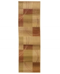 A soft palette of tans and sandstone reds expresses comforting yet stately style in this Jayden area rug from Sphinx. Woven of heat-set polypropylene for a strong, easy-to-clean rug that's perfect for the most casual and relaxed rooms in your home. A soft palette of tans and sandstone reds expresses comforting yet stately style in this Jayden area rug from Sphinx. Woven of heat-set polypropylene for a strong, easy-to-clean rug that's perfect for the most casual and relaxed rooms in your home.