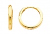 14k Yellow Gold 2mm Thickness Small Huggies Earrings for Kids & Teens (0.4 or 10mm)