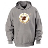 San Diego Padres Majestic Steel Heather Cooperstown Tek Patch Hooded Sweatshirt