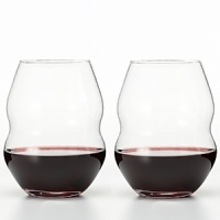 Ergonomically designed, this casual, stemless wineglass is stackable for those short on storage space. Ergonomically designed, this casual, stemless wineglass is stackable for those short on storage space.