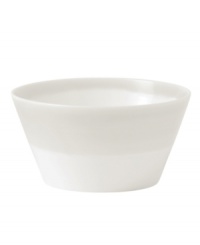 White dinnerware that's perfect for every day. The 1815 cereal bowl from Royal Doulton features sturdy porcelain streaked white on white for serene, understated style. White dinnerware that's perfect for every day. The 1815 cereal bowl from Royal Doulton features sturdy porcelain streaked white on white for serene, understated style.