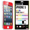 SQ 1 [Mercury] Matte Finish Color Screen Protector for Apple iPhone 5 (Red)