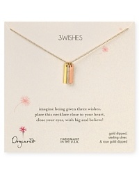 Sweet and oh so symbolic, this delicate 14-karat gold dipped necklace from Dogeared brings a touch of charm to your jewel box. Sweet and oh so symbolic, this delicate 14-karat gold dipped necklace from Dogeared brings a touch of charm to your jewel box.