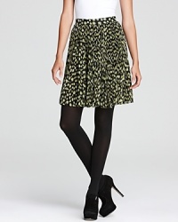 A DIANE von FURSTENBERG skirt flaunts a bold abstract print, bringing spot-on style to your very day. Opaque tights transition the look into the new season with chic. A DIANE von FURSTENBERG skirt flaunts a bold abstract print, bringing spot-on style to your very day. Opaque tights transition the look into the new season with chic.