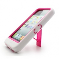 Iphone 5 Case Armor with Kickstand White+hot Pink10 Colors Iphone 5 Case Armor with Kickstand White+hot Pink10 Colors