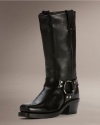FRYE Women's Harness 12R Pebbled Full Grain Boot,Black,9.5 M US