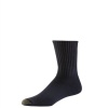 Gold Toe men's socks Ultratec short crew black 3p.