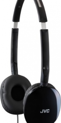 JVC HAS160B FLATS Lightweight Headband Headphones (Black) JVC HAS160B FLATS Lightweight Headband Headphones (Black)