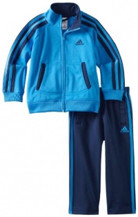 adidas Boys 2-7 Fashion Tricot Set, Bright Blue, 3T adidas Boys 2-7 Fashion Tricot Set, Bright Blue, 3T