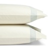 A classic sateen border trims these pillowcases by SFERRA, woven from super soft Egyptian cotton.