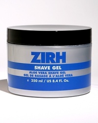 Zirh's clear, non-foaming Aloe Vera based shave gel makes it easy to maintain sideburns and other facial hair, and avoid irritated areas. Provides unrivaled shaving precision. Uses a unique combination of natural ingredients to smooth and calm the skin.Contains no benzocaine. Extremely concentrated formula-one jar should last 3-4 months. Key ingredients: Aloe Vera, Ginseng, Glycerin, Seaweed Extract. Zirh's clear, non-foaming Aloe Vera based shave gel makes it easy to maintain sideburns and other facial hair, and avoid irritated areas. Provides unrivaled shaving precision. Uses a unique combination of natural ingredients to smooth and calm the skin.Contains no benzocaine. Extremely concentrated formula-one jar should last 3-4 months. Key ingredients: Aloe Vera, Ginseng, Glycerin, Seaweed Extract.