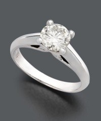Simplicity that makes a symbolic statement. X3's round-cut, certified diamond (1-1/2 ct. t.w.) shines in an 18k white gold setting. Simplicity that makes a symbolic statement. X3's round-cut, certified diamond (1-1/2 ct. t.w.) shines in an 18k white gold setting.