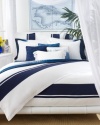 Lauren by Ralph Lauren Bedding Indigo Modern Stripe KING Comforter