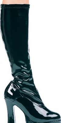 Women's Chacha 5 Heel Stretch Knee Boots. With Inner Zipper